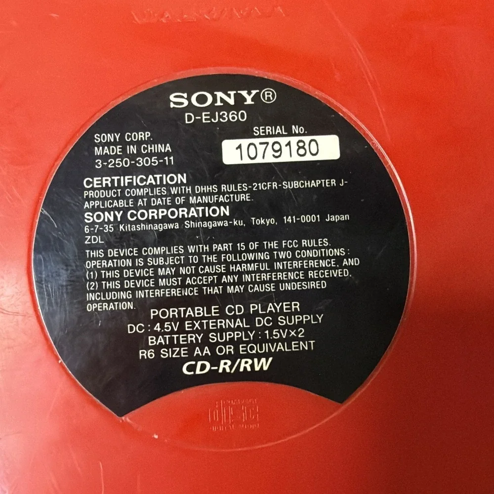 Sony ej360 red