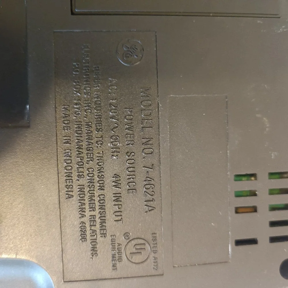 General Electric vtg ge