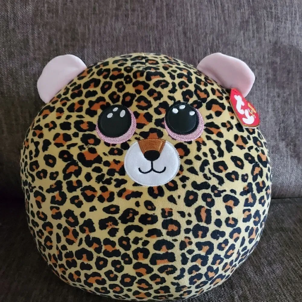 NWT Squish a Boo TY Livvie the Leopard