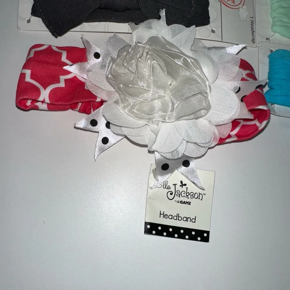 Lot of 8 Baby Girls NEW NWT Headbands One Size Multi-color