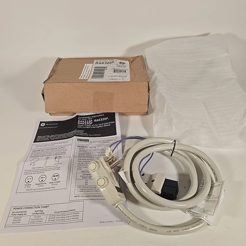 GE Appliance‎ Power Supply Kit 230/208V RAK320P New
