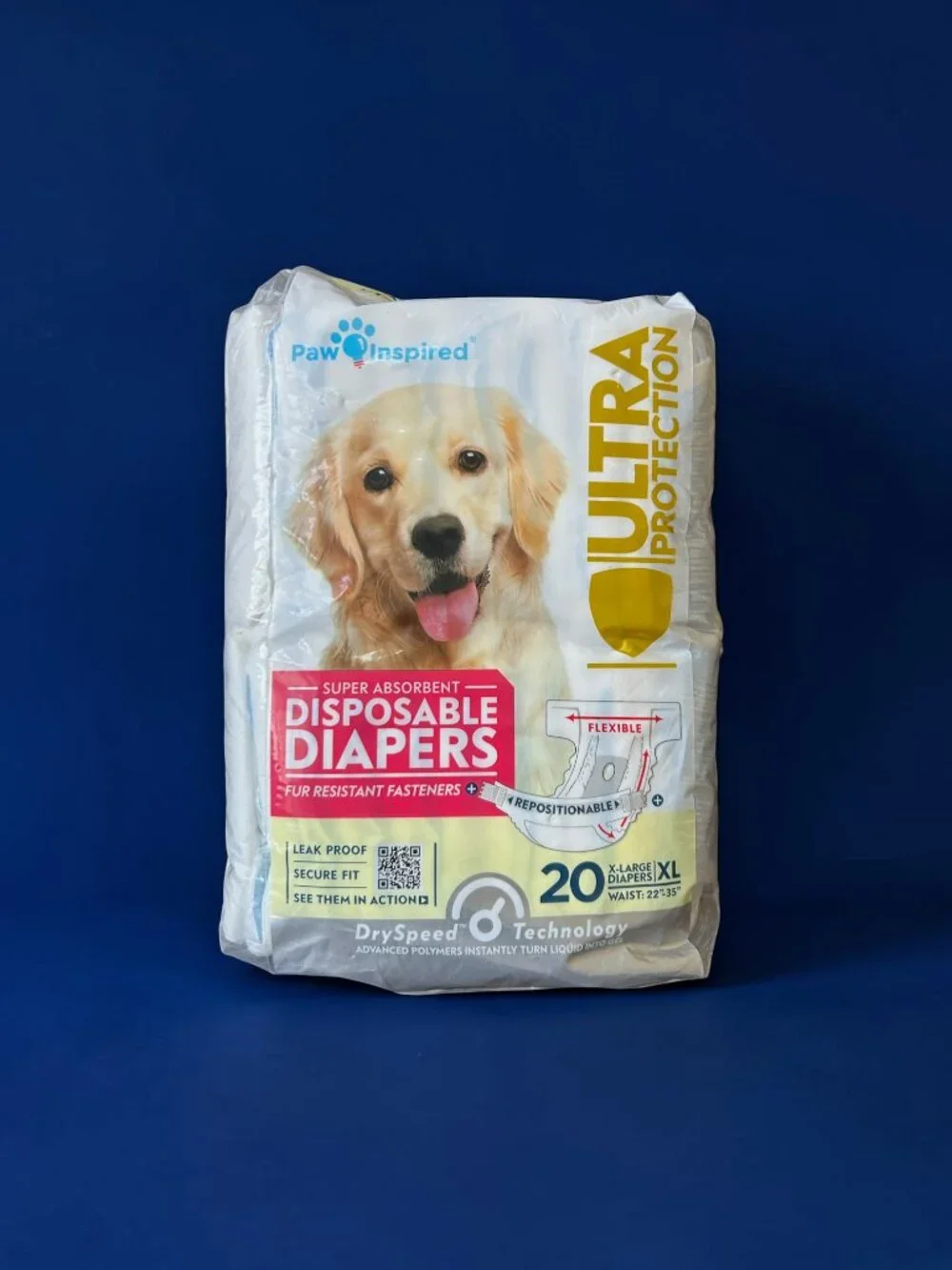 Paw Inspired NIP Dog Super Absorbent Disposable Diapers Size XL- 20ct