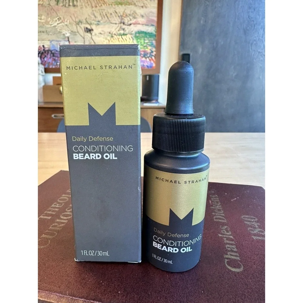 Michael Strahan Daily Defense Conditioning Beard Oil 1 Fl. Oz Nourishing NEW