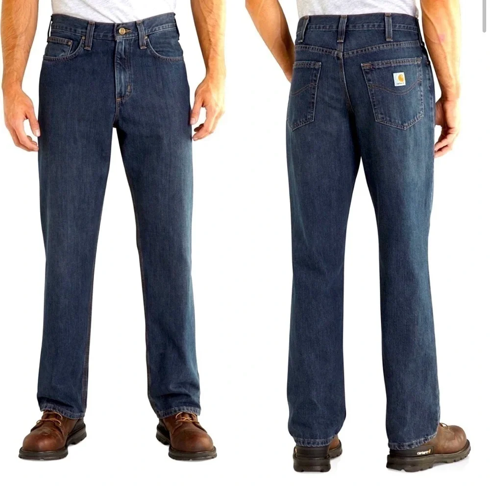 Carhartt Mens Relaxed Fit Holter Jeans Sz 38x32