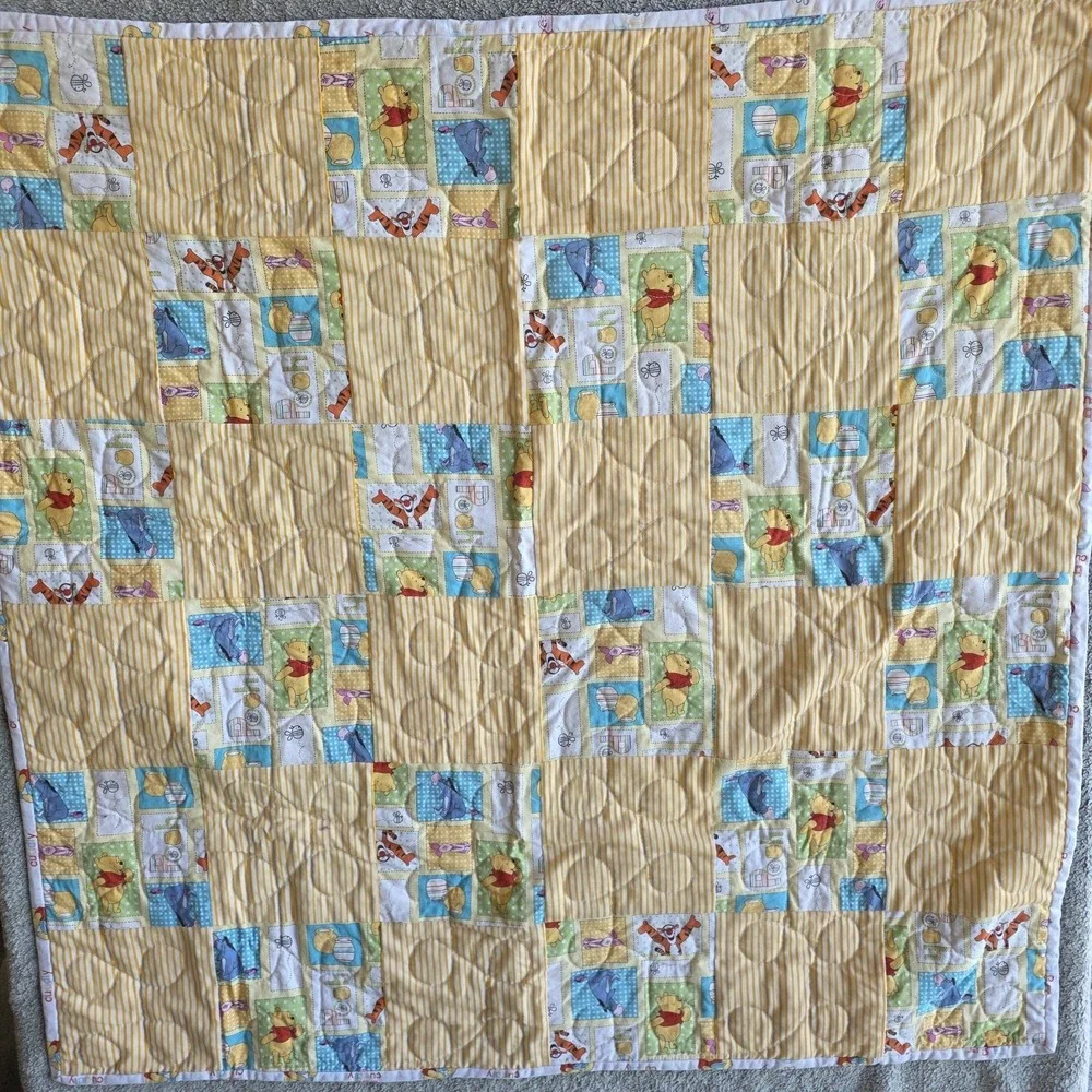 Handmade Winnie The Pooh Quilt 34x34