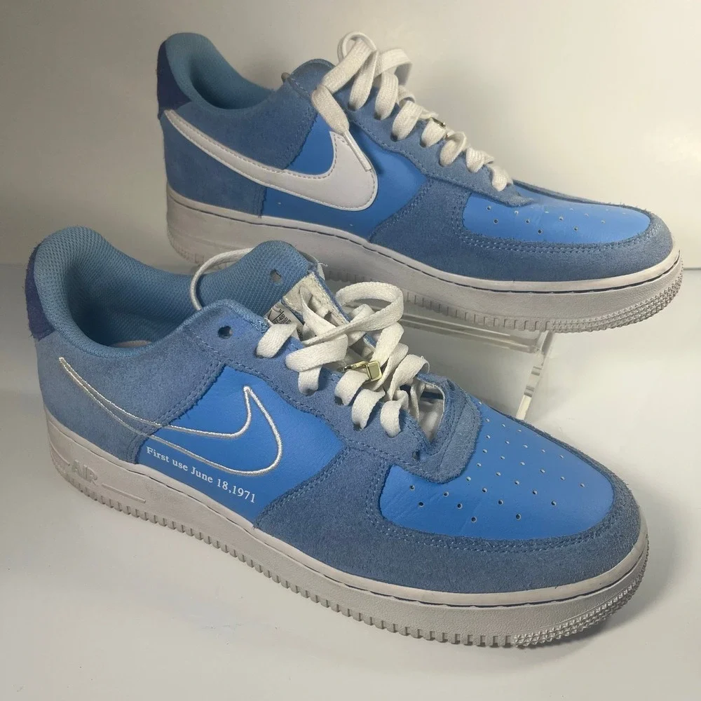 Size 9 - Nike Air Force 1 '07 LV8 First Use - University Blue DB3597-400