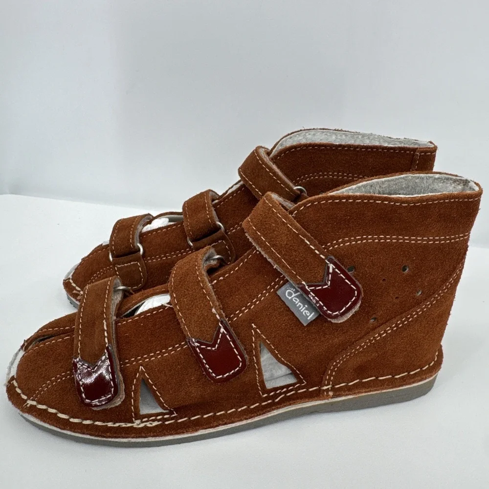 Daniel Preventive  Shoes Size 12-12.5 EU 30‎ Brown Suede Summer Sandals Support