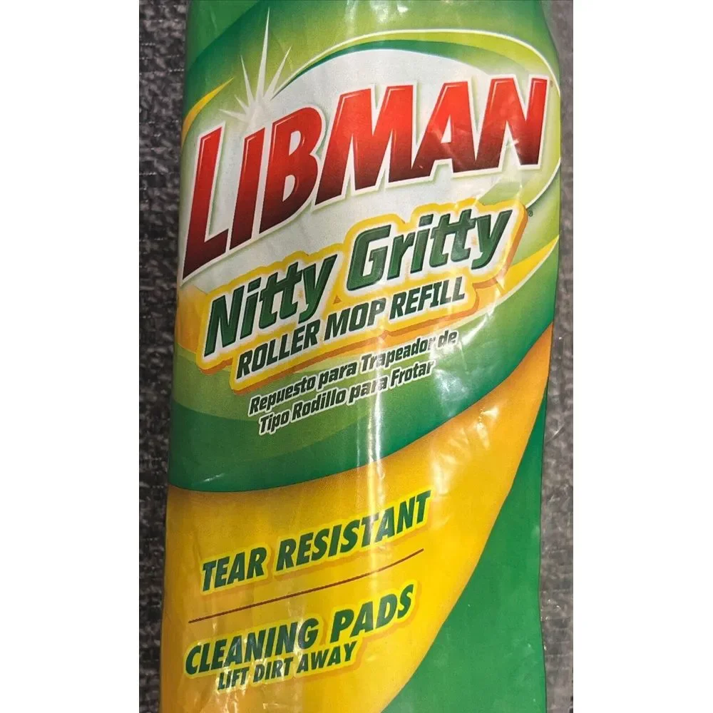 LIBMAN Nitty Gritty Roller Mop Refill #02011 Tear Resistant USA NEW IN PACKAGE