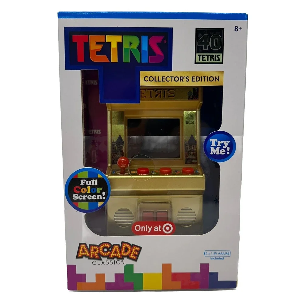 Basic‎ Fun Arcade Classics TETRIS 40 Collector's Edition Gold Handheld Target
