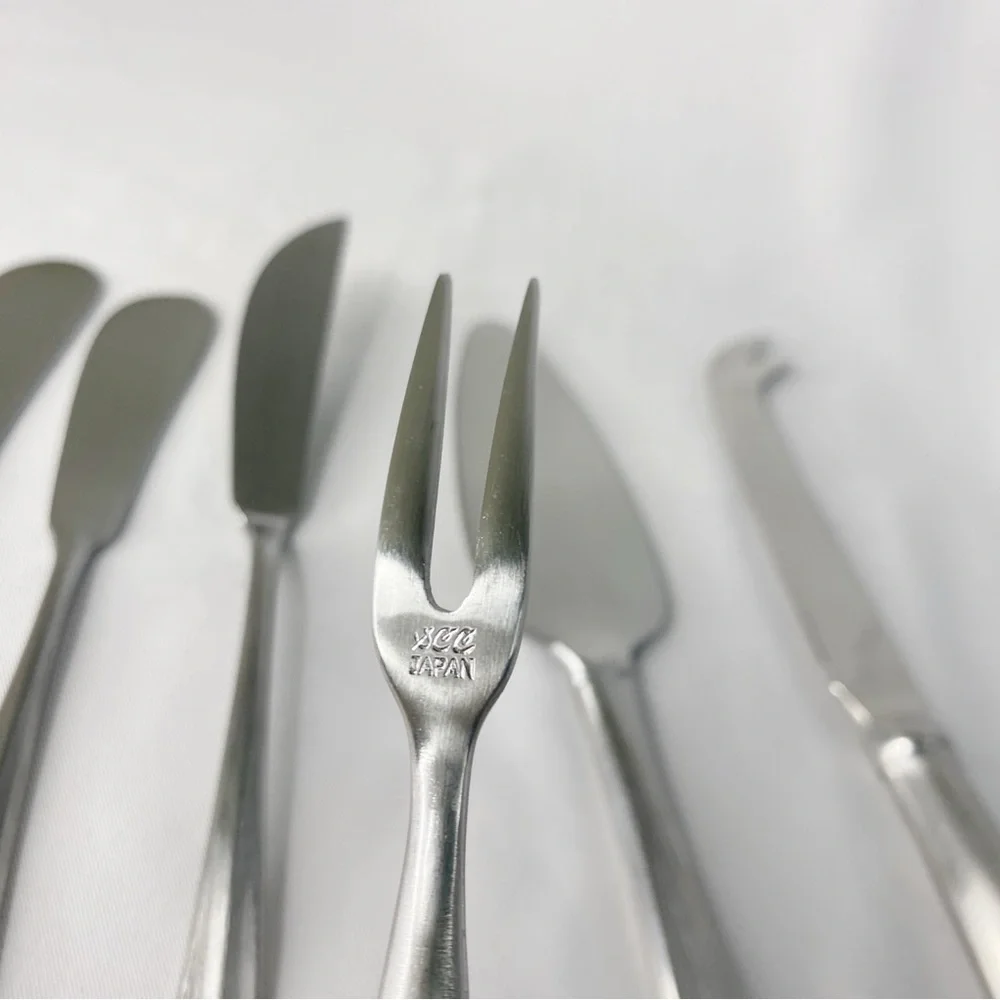 Supreme Cutlery Stainless Japan 6 Piece Assorted Cheese Knife Set