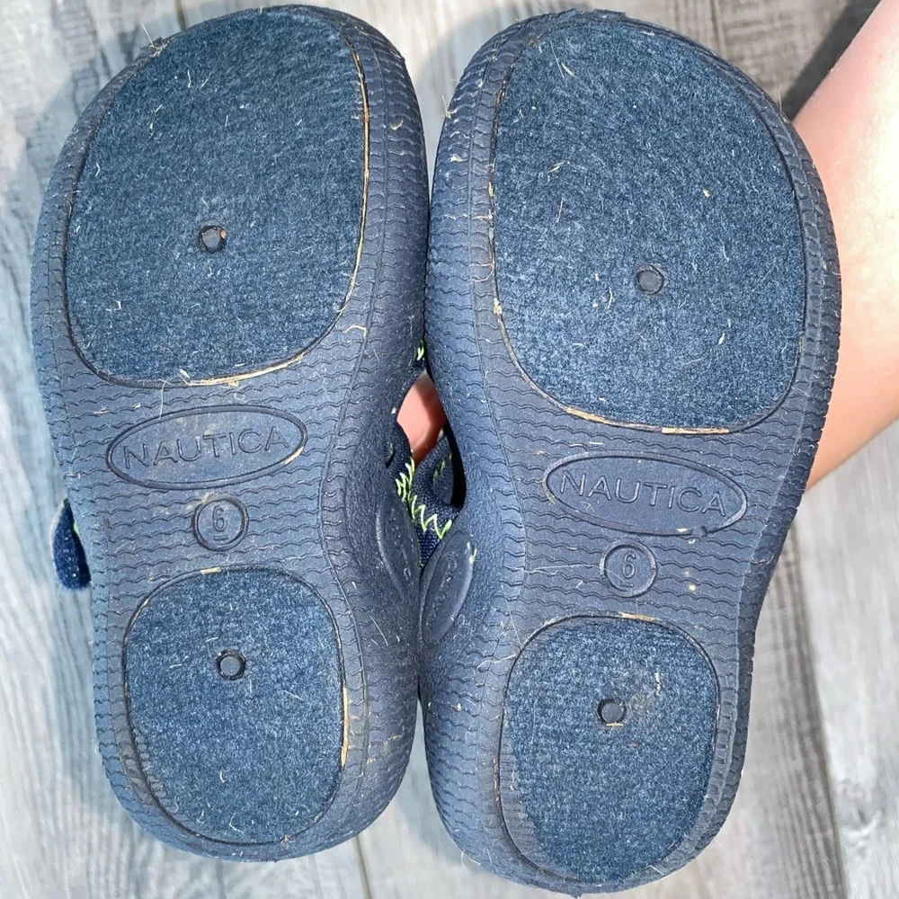 Nautica Kids' Toddler Boy Water Shoes Blue Green Turtles Boys Size 6