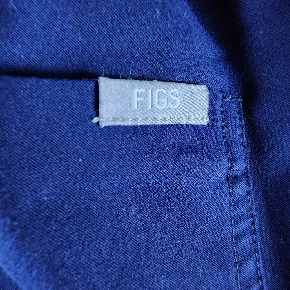 FIGS Mens Navy Blue Tansen Jogger Scrub Pants Cargo Technical Collection L/S