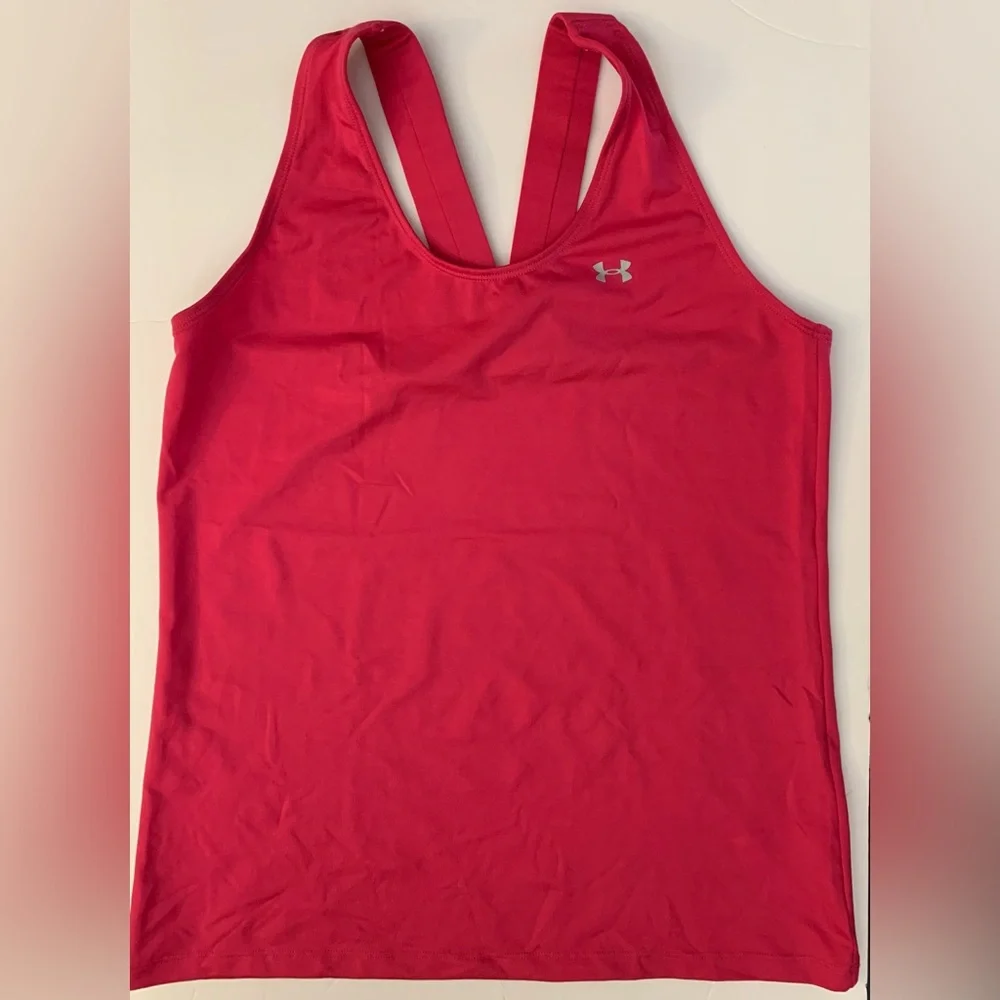 3/$20✨Under Armour Pink Fitted Sleeveless Tank Top