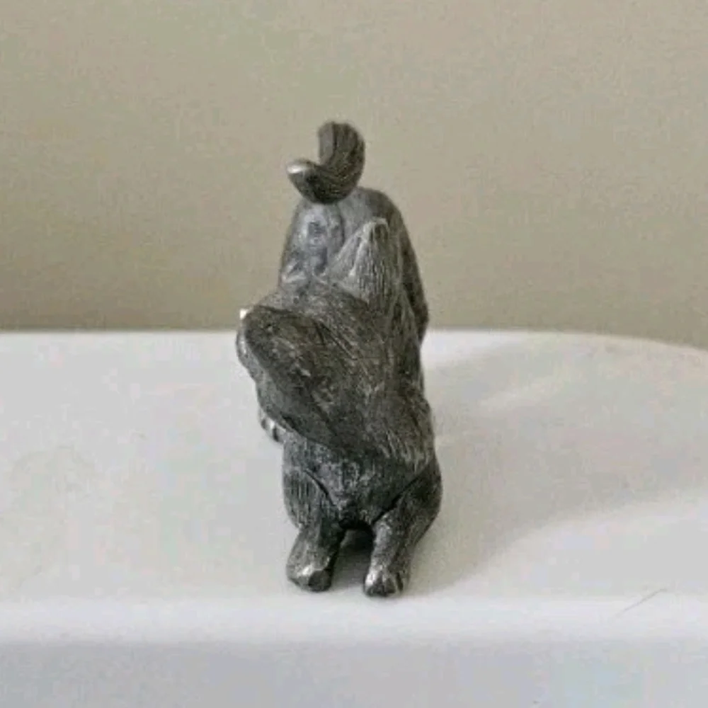 Vintage Spoontiques P6 Pewter Miniature Metal Cat Kitten Figure