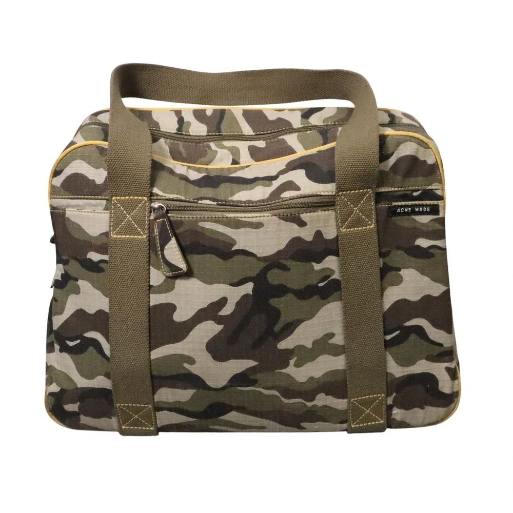 Acme Made Trixie Camo Laptop Bag‎ Large Camo Ripstop Nylon Travel Work Utility