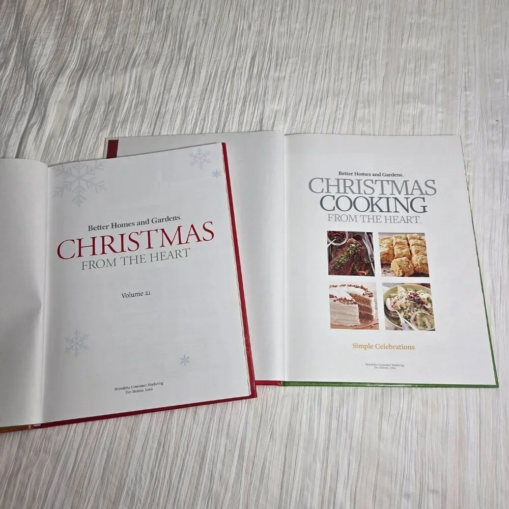 Better Homes and Gardens Christmas Cook / Decorating / Craft Books Set of 2