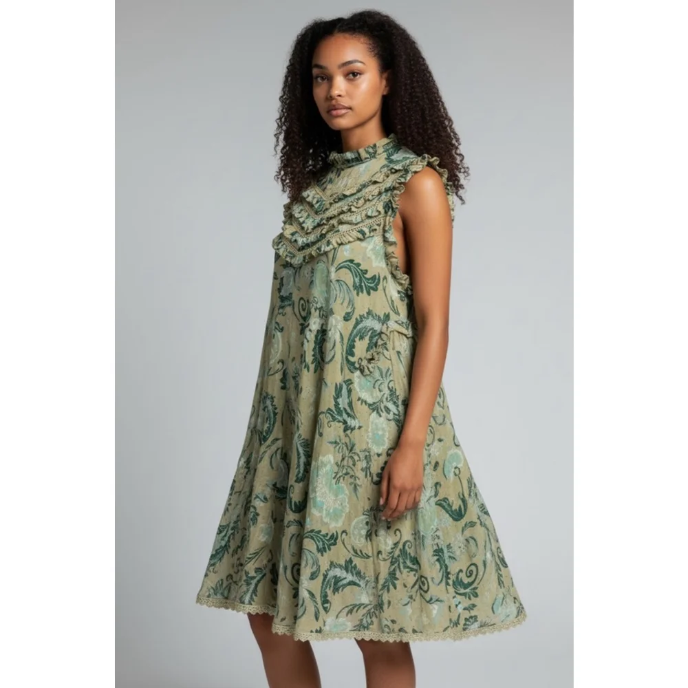 Spell and the Gypsy Collective Aurora Dress Avocado Green Medium