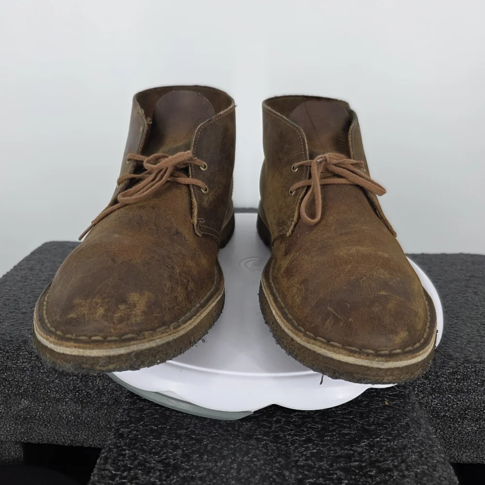 Clarks Originals Desert Boot Mens 10.5 Shoes Beeswax Leather Chukka Crepe Sole