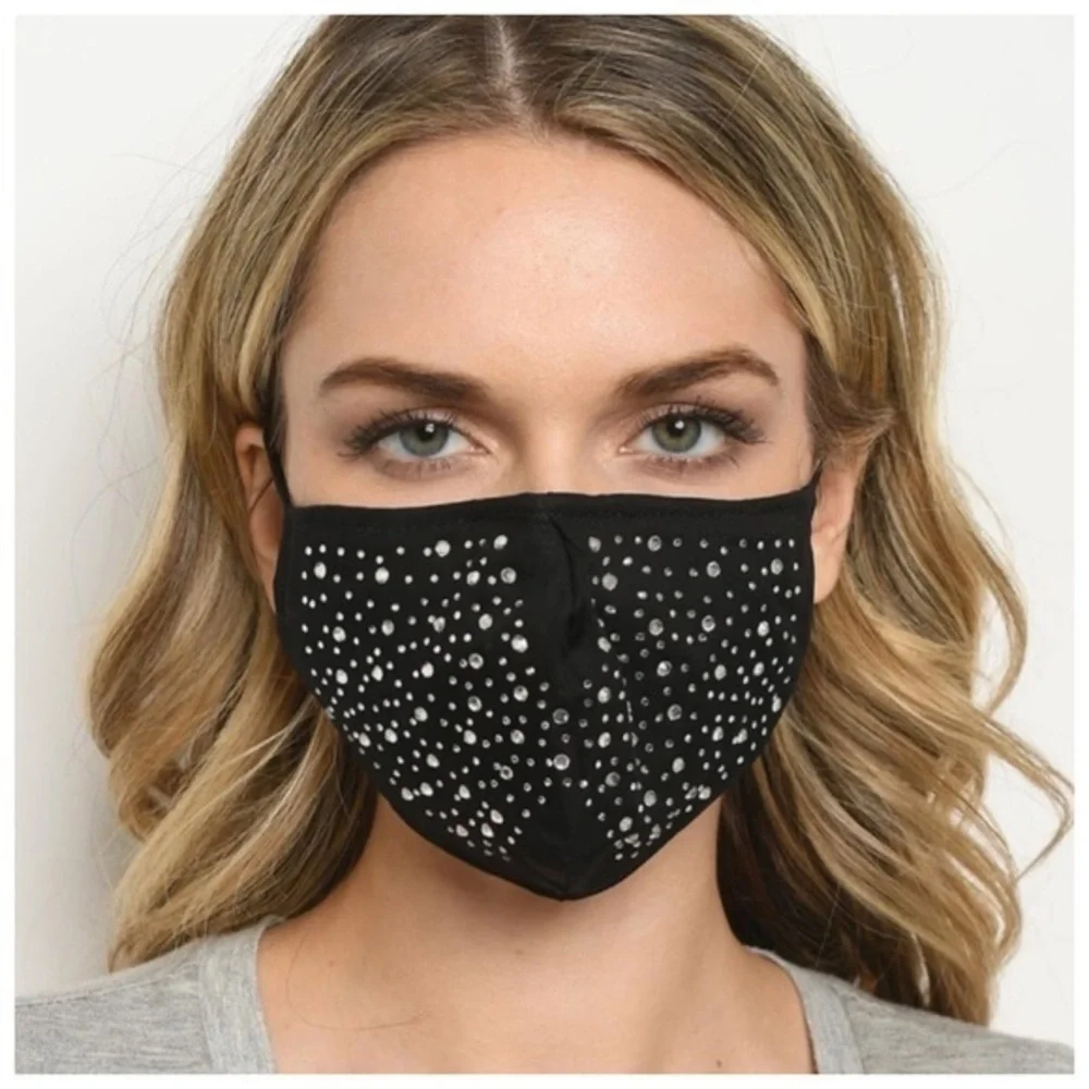 🆕Rhinestone reusable mask