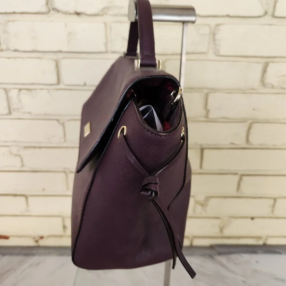 Euc Kate Spade Lilah Laurel Way Burgandy Leather Crossbody Bag