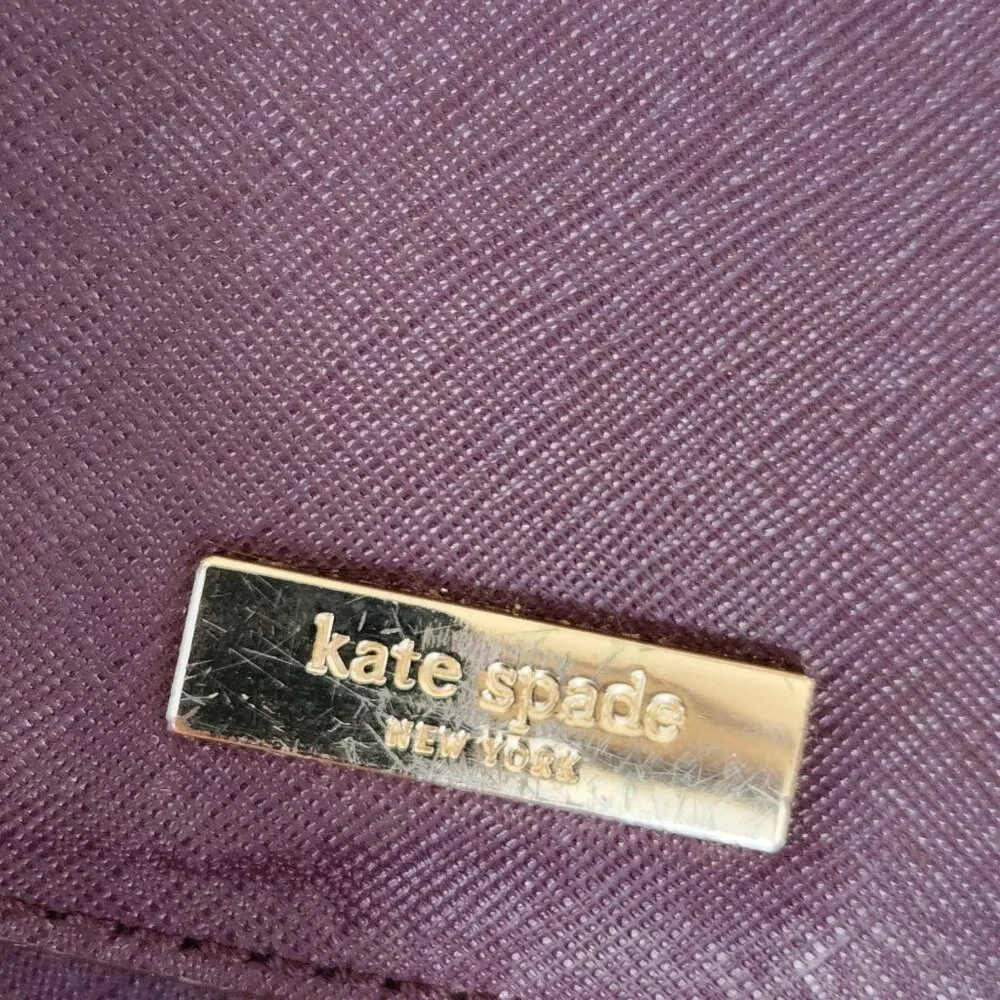 Euc Kate Spade Lilah Laurel Way Burgandy Leather Crossbody Bag