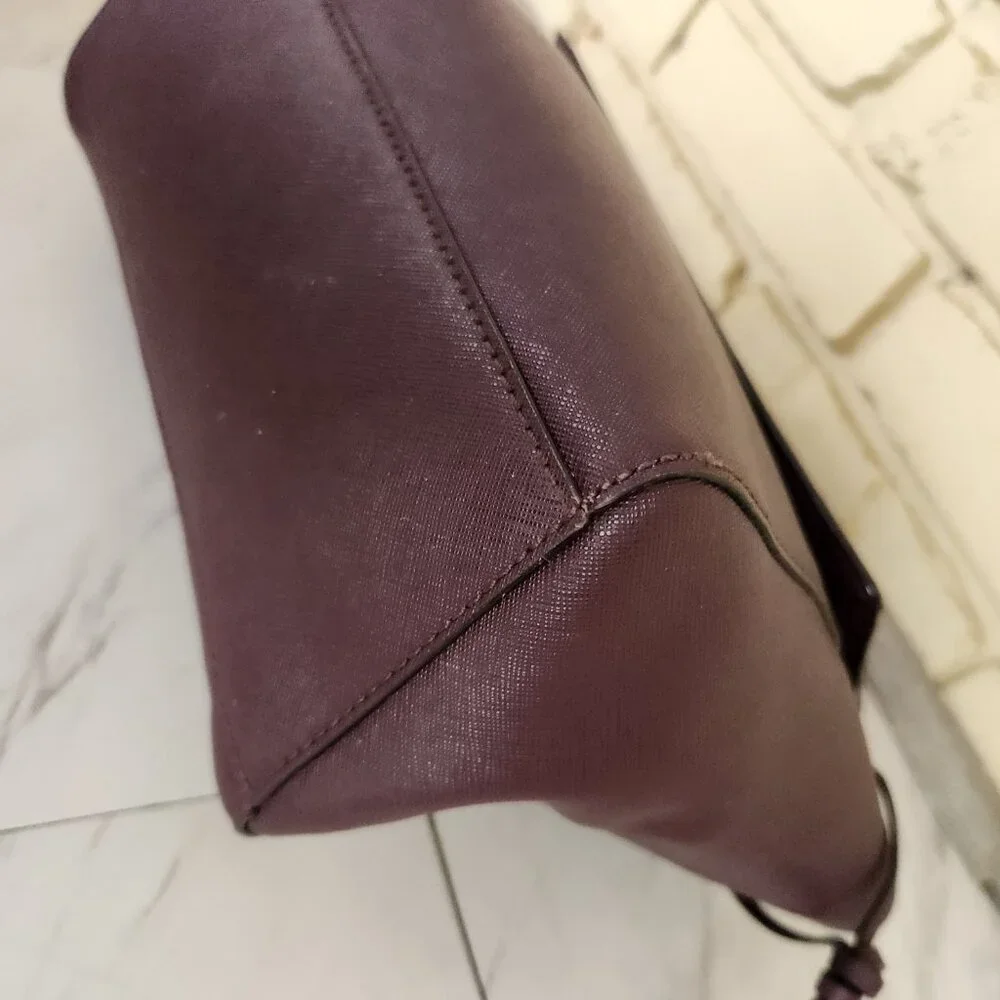 Euc Kate Spade Lilah Laurel Way Burgandy Leather Crossbody Bag