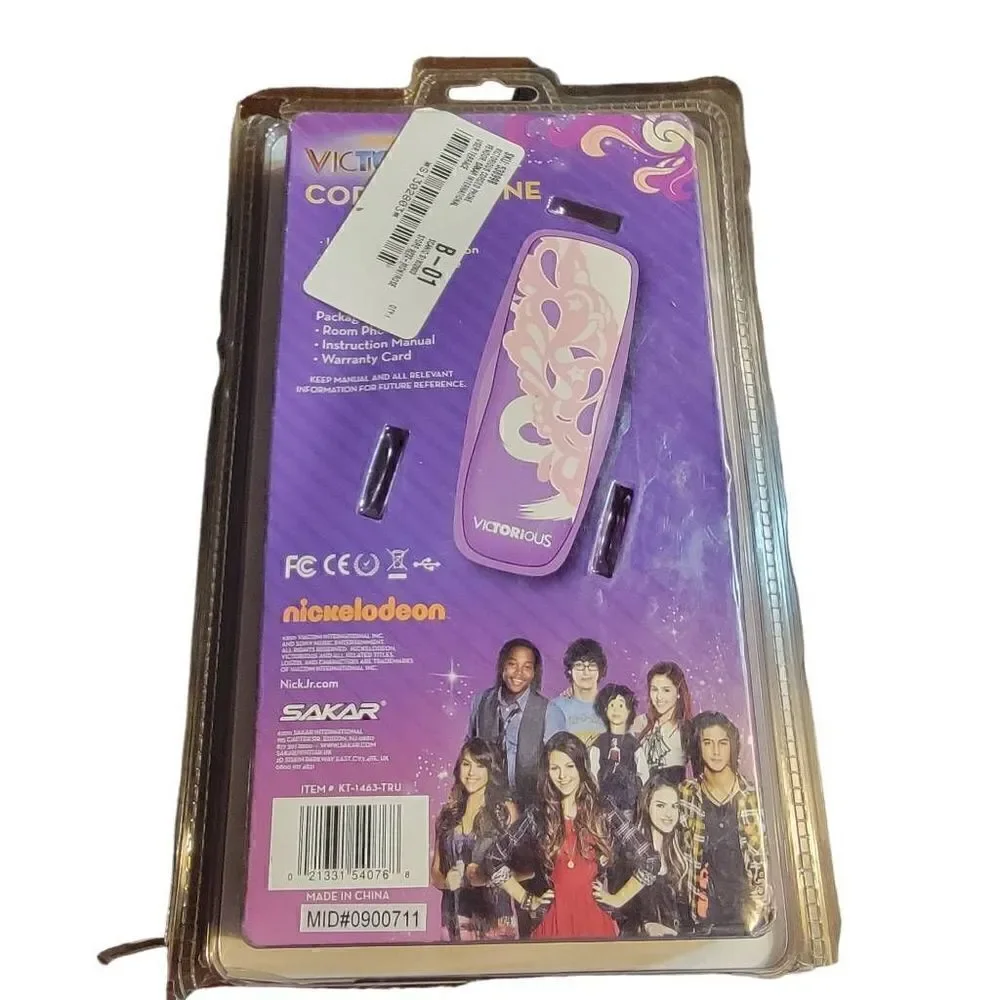 Vintage Victorious Corded Phone Nickelodeon Y2K NIB