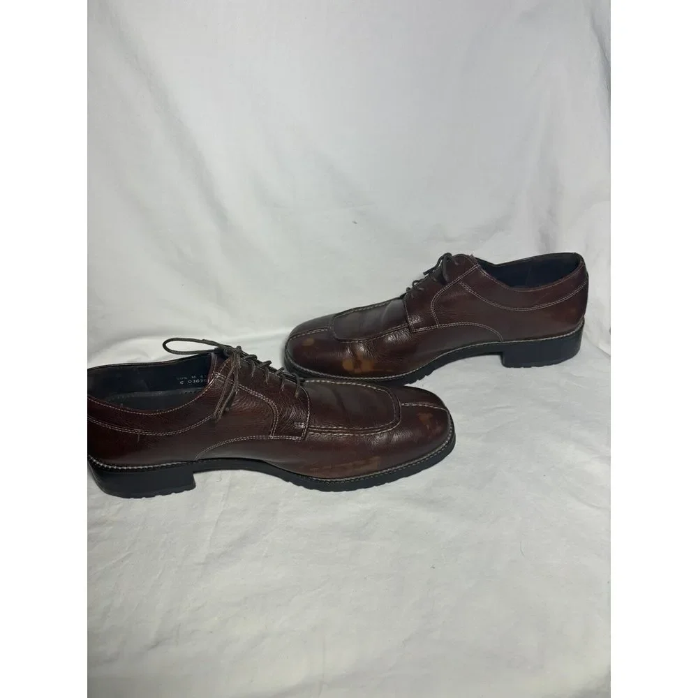 Cole Haan‎ Shoes Mens 10 M Brown Apron Split Moc Toe Brogue GUC S11