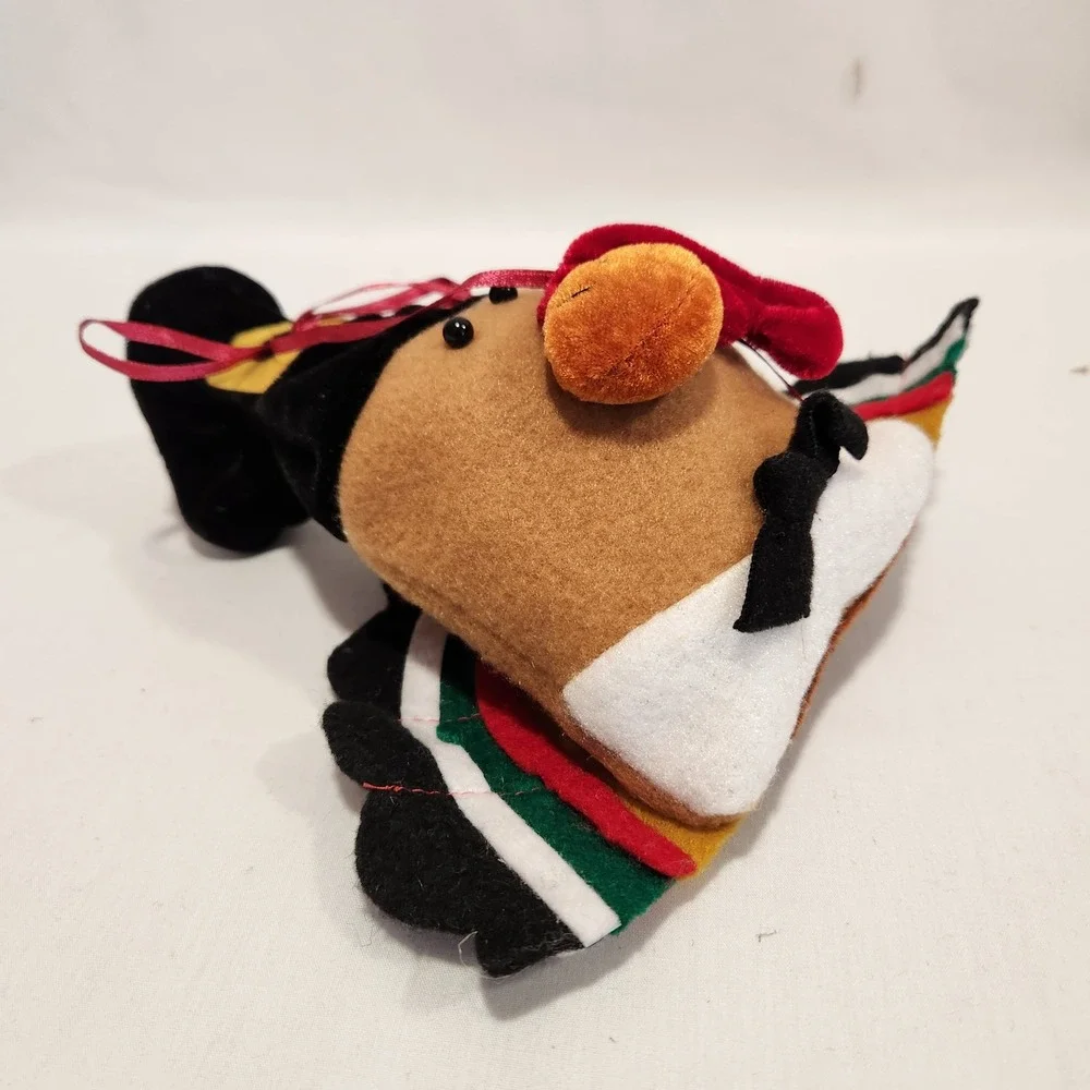 12pc Thanksgiving Turkey Treat Bags Felt Pilgrim Hat Holiday‎ Party Favors Brown
