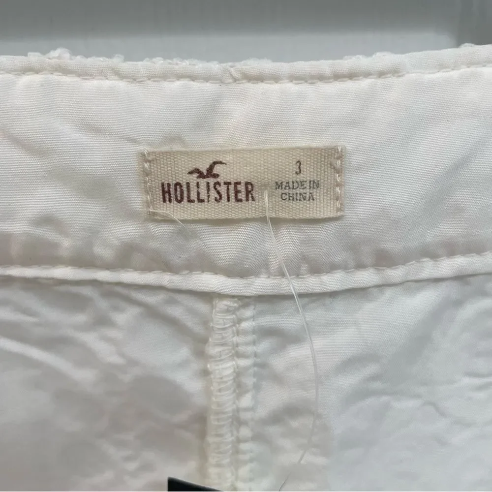 Hollister white crochet