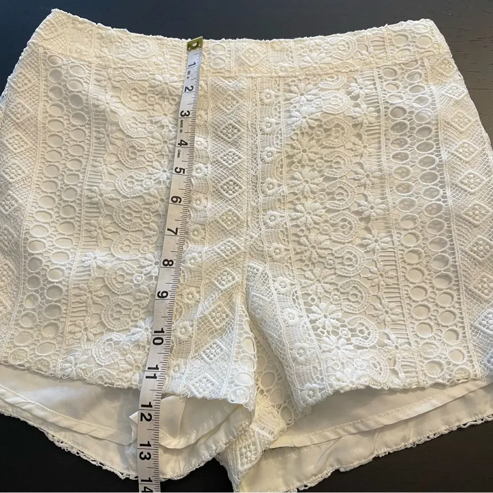 Hollister white crochet