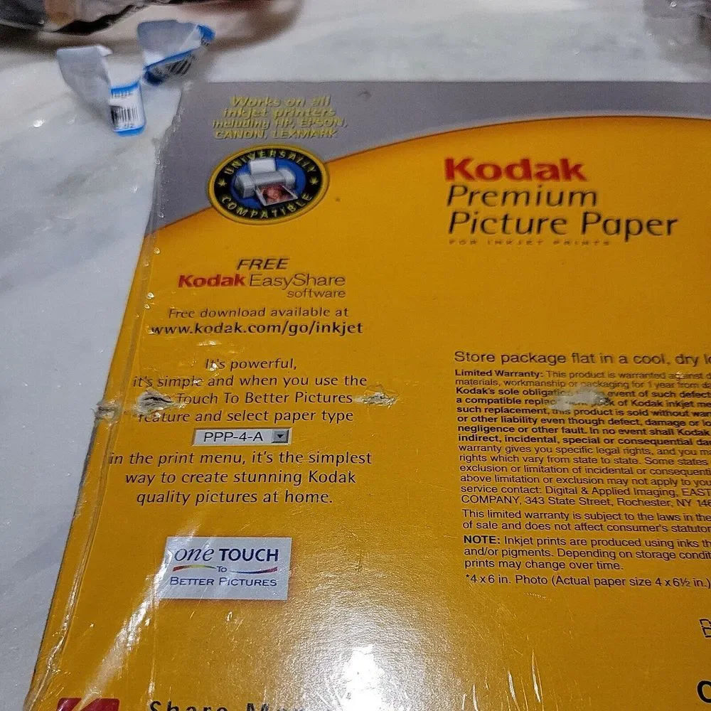 Kodak Premium Picture Paper‎ High Gloss 100 Sheets