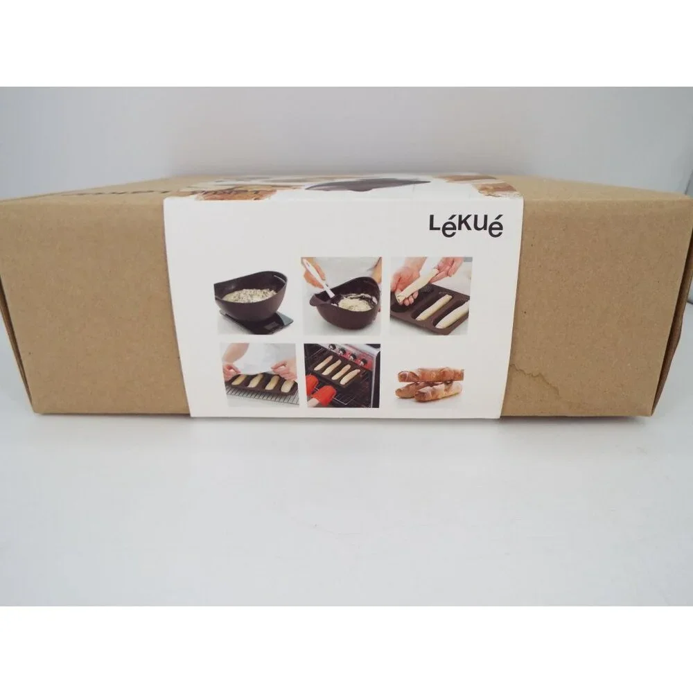 Lekue Home Bread Essential Kit Boxed Set Bread Maker Mini-Baguette New/Open Box