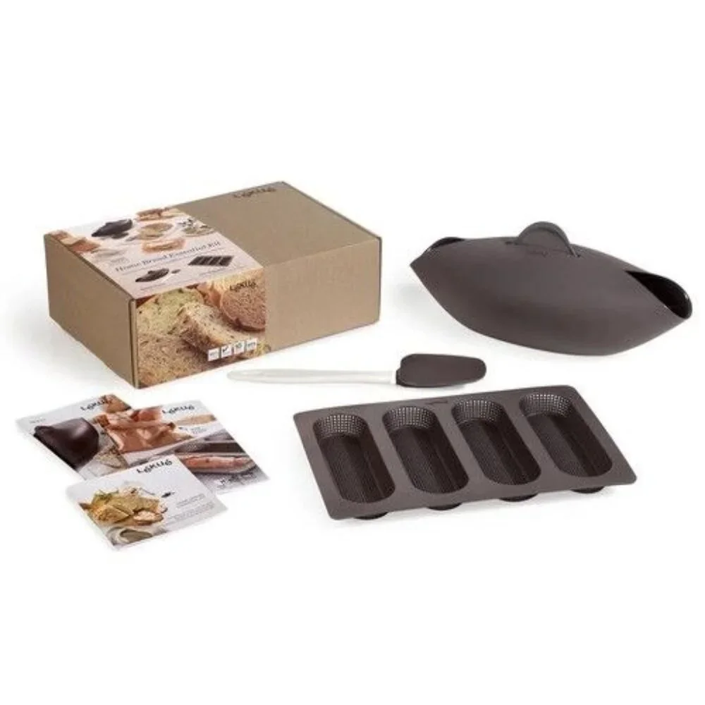 Lekue Home Bread Essential Kit Boxed Set Bread Maker Mini-Baguette New/Open Box