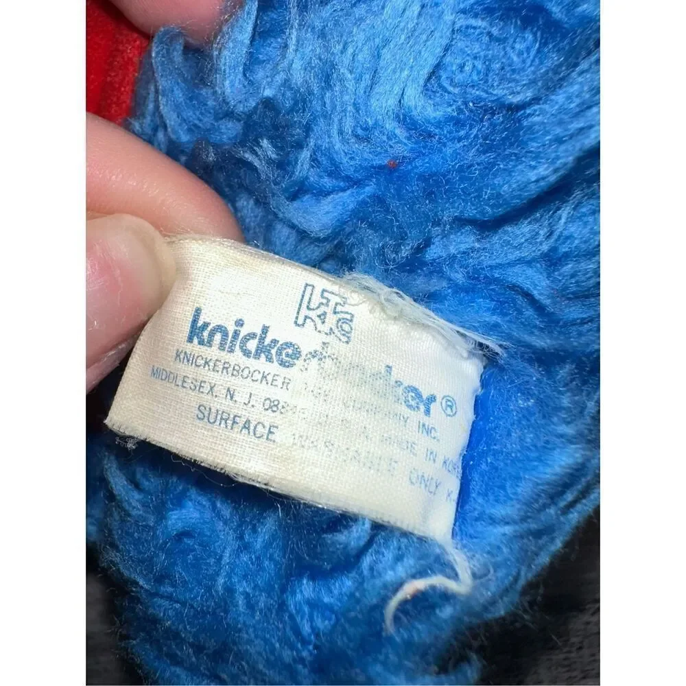 Vintage 1981 Knickerbocker Sesame Street Muppets Cookie Monster Baby Plush Toy