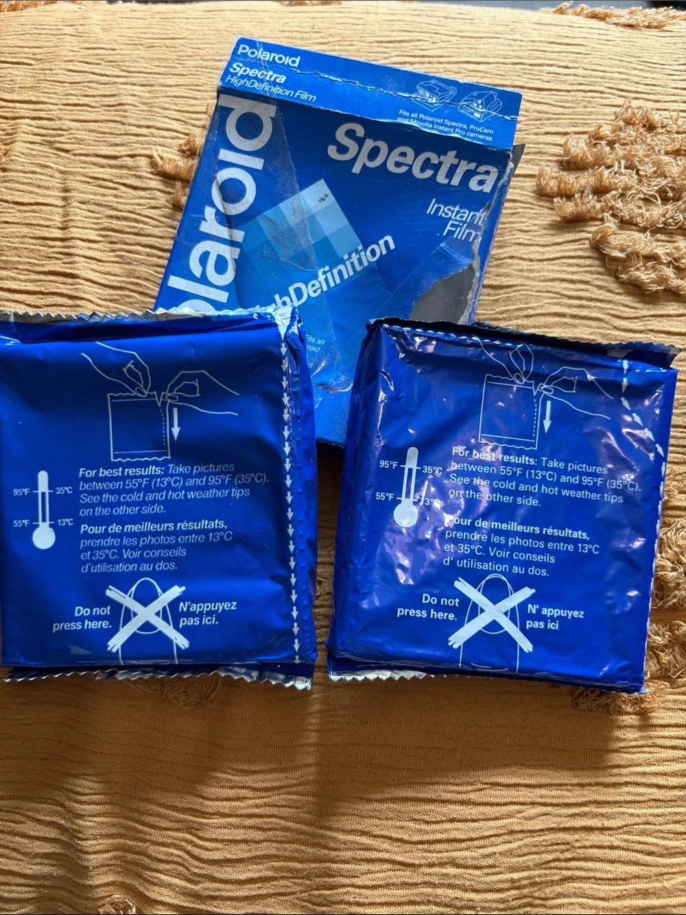 Vintage Polaroid film- expired 1998 Spectra