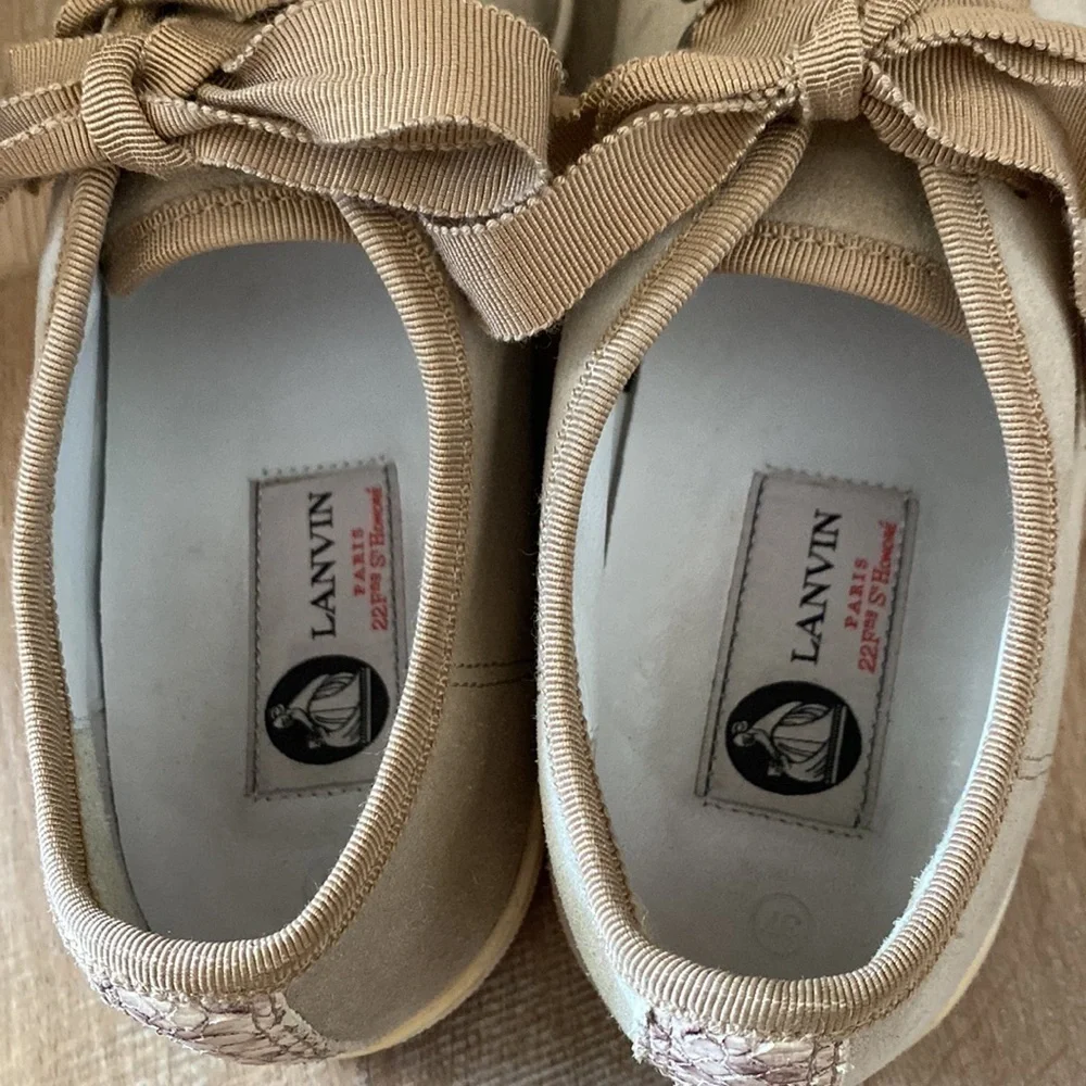 Lanvin suede python