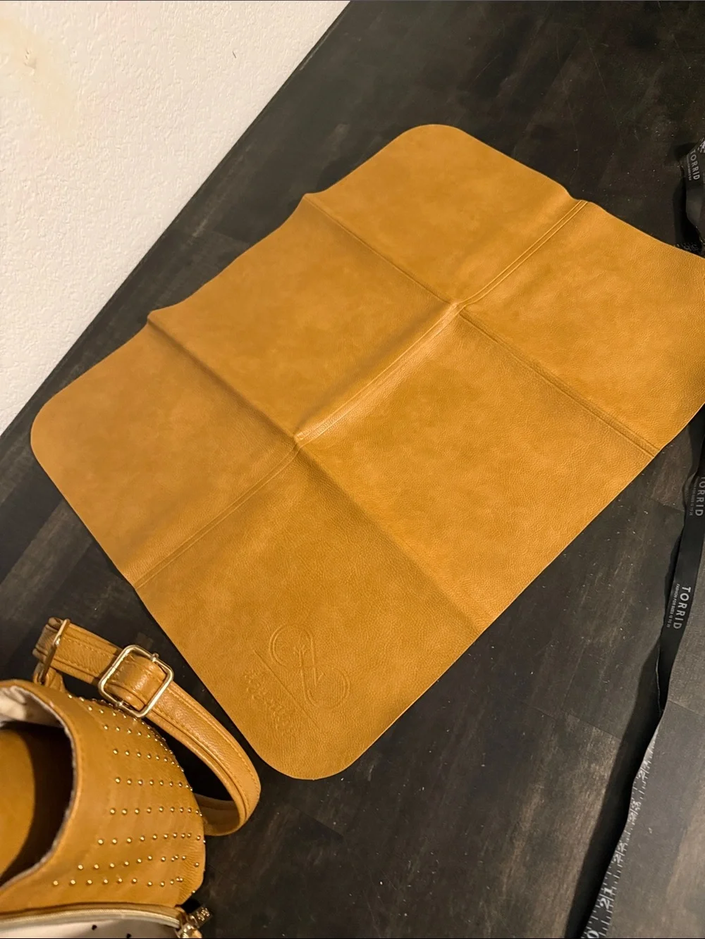 Chelsea & Cole Itzy Ritzy Camel sSudded Mini Backpack Diaper Bag