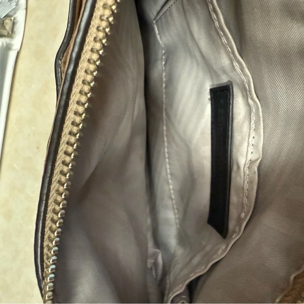 Rebecca Minkoff tan nubuck crossbody bag