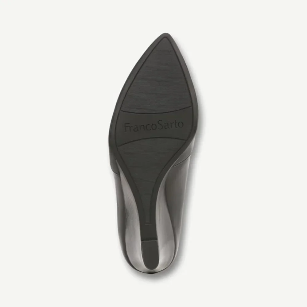 FRANCO SARTO Frankie Wedge Pumps In Black Leather