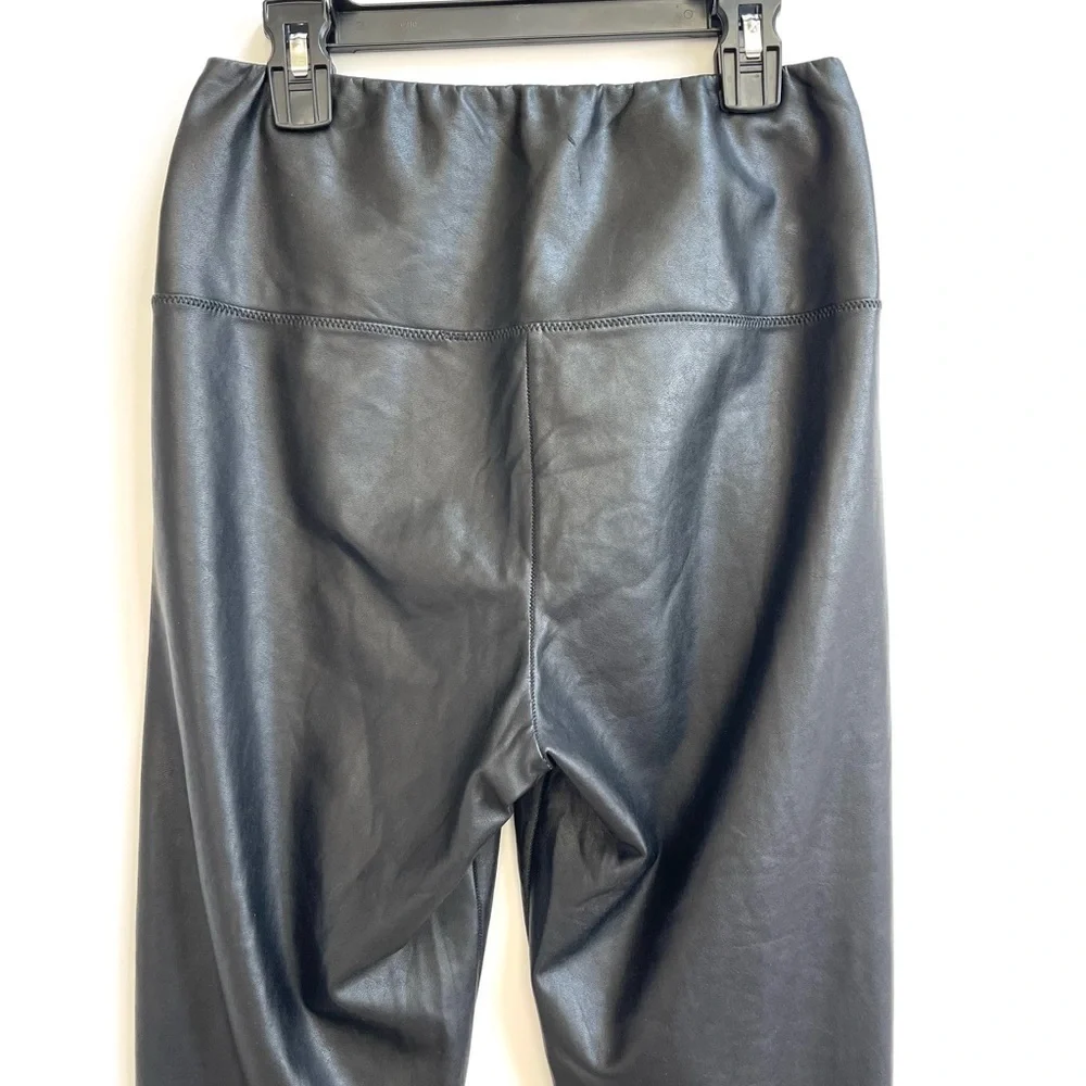 Wilfred Free high waist black faux leather leggings