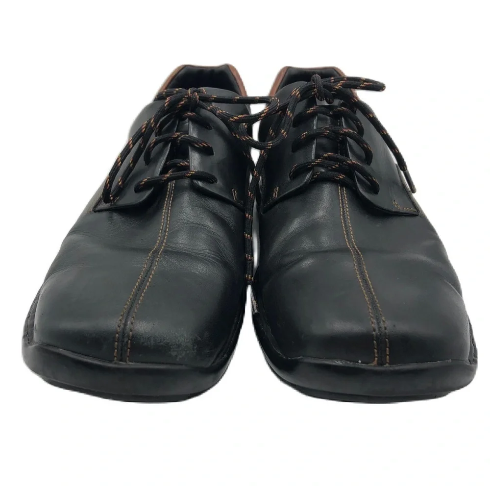Cole Haan Men's Black Square Toe Lace Up Business Casual Comfort Size 9.5M