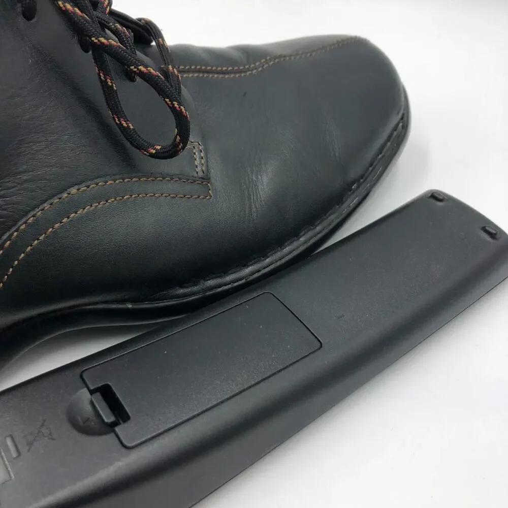 Cole Haan Men's Black Square Toe Lace Up Business Casual Comfort Size 9.5M