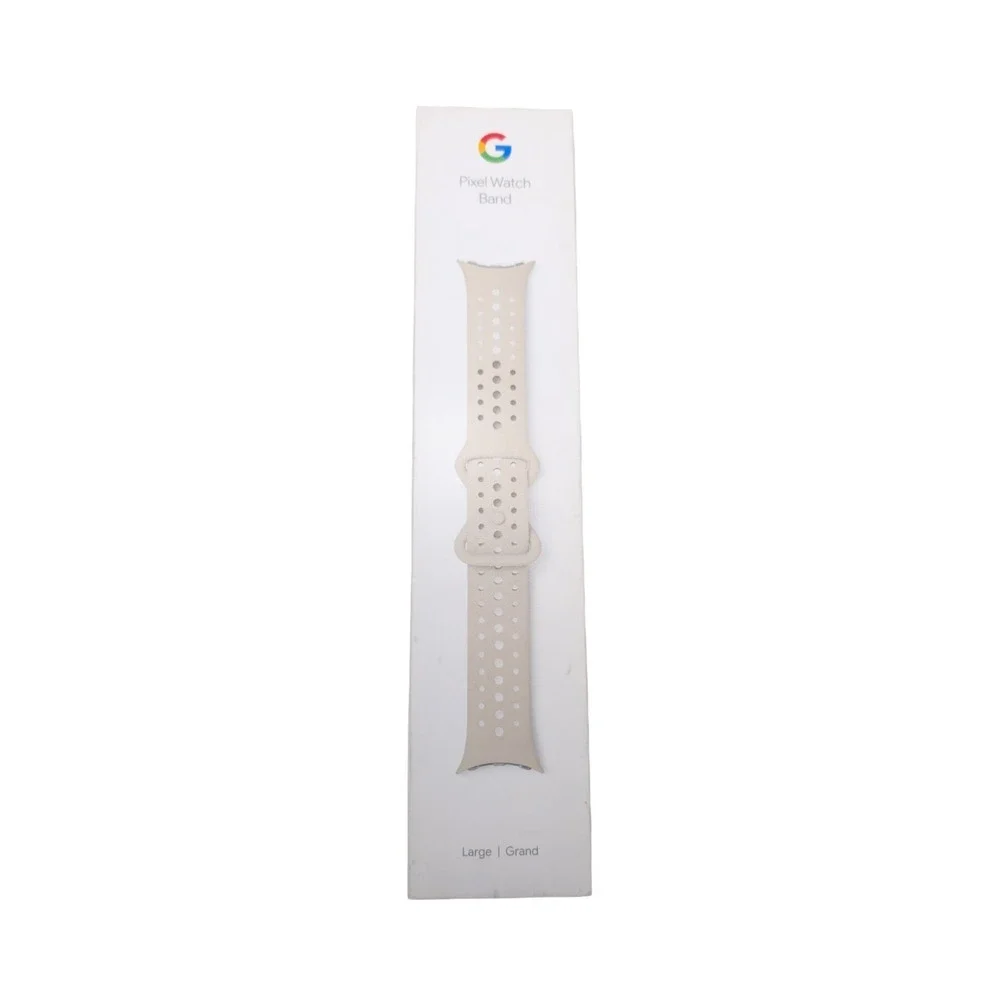 22-O Google Pixel Watch 2, 3, & 4 Pixel Active Sport Band - Porcelain
