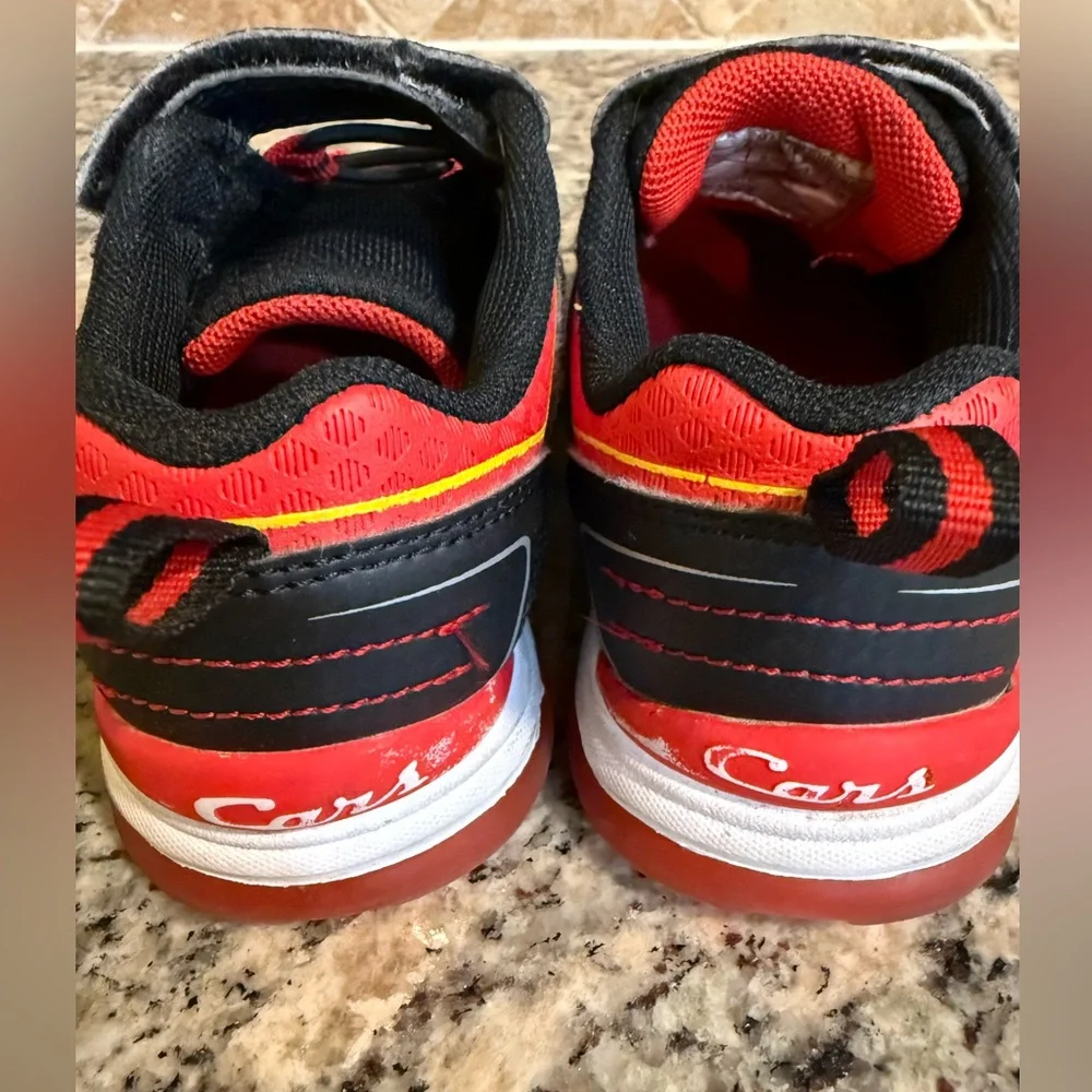 Disney Cars Black and Red light up shoes