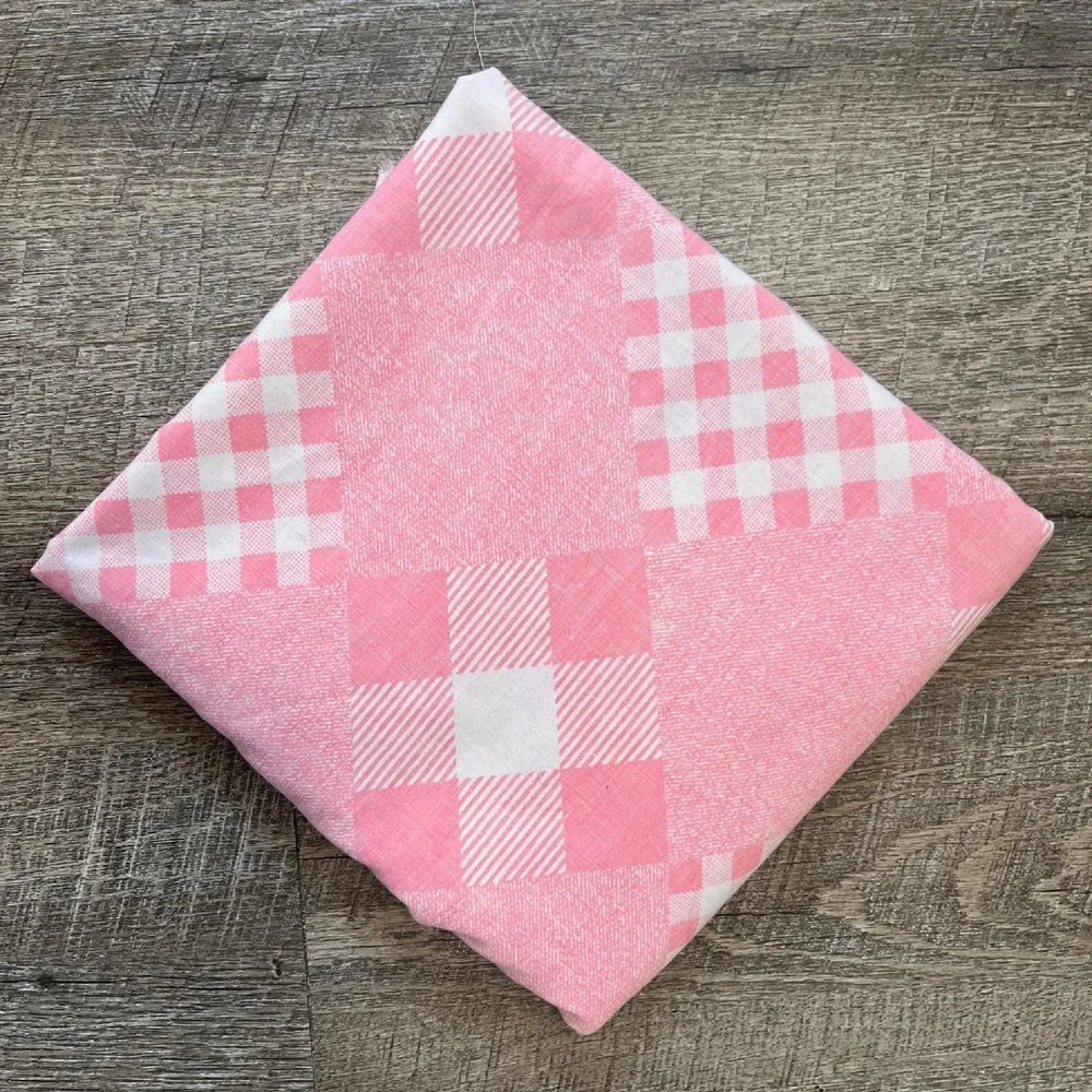 LAST‎ HALF YARD, Vintage Fabric Pink check