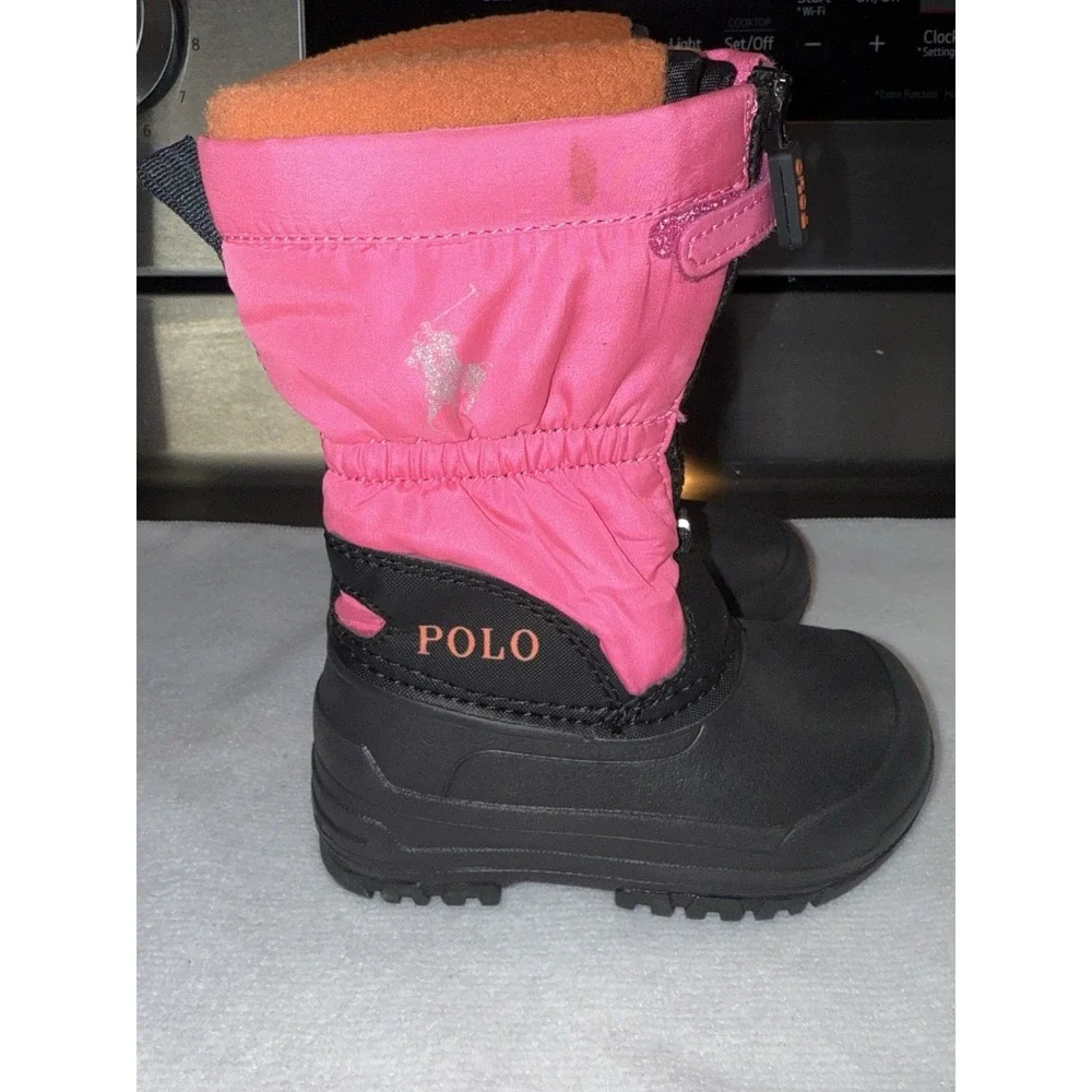 Polo Ralph Lauren Snow‎ Boots Girl Toddler Size 5 Pink