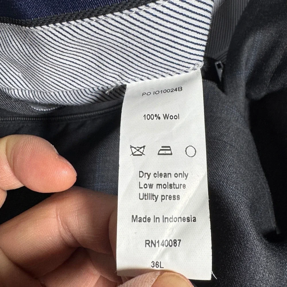 Hart Schaffner Marx measurements waist