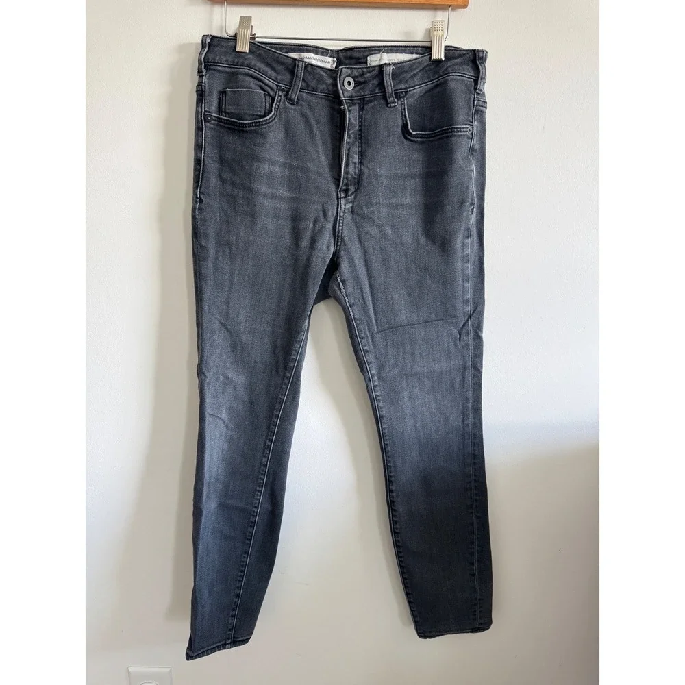 Pilcro Anthropologie High-Rise Skinny Curvy Jeans‎ Faded Black Size 30 RN66170