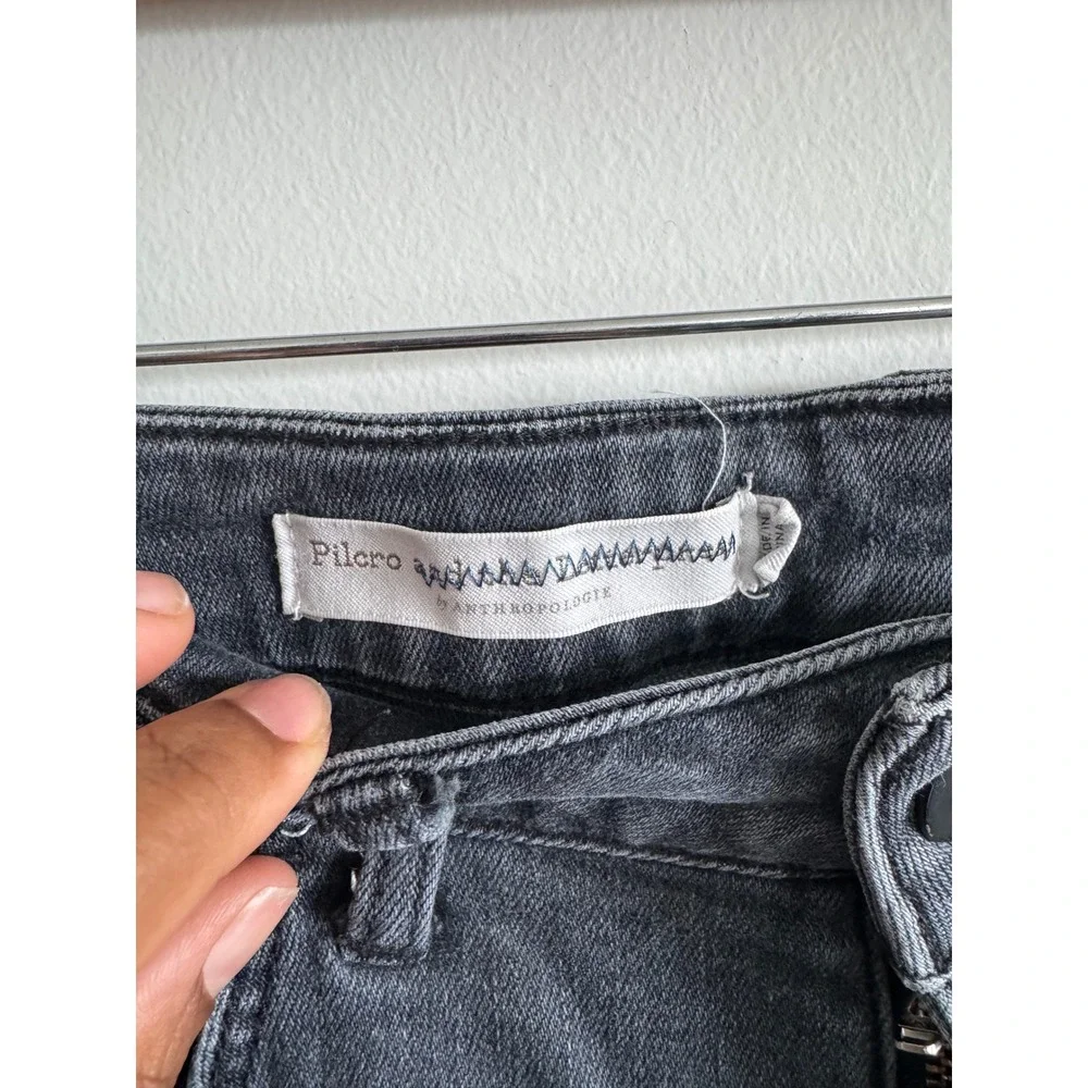 Pilcro Anthropologie High-Rise Skinny Curvy Jeans‎ Faded Black Size 30 RN66170